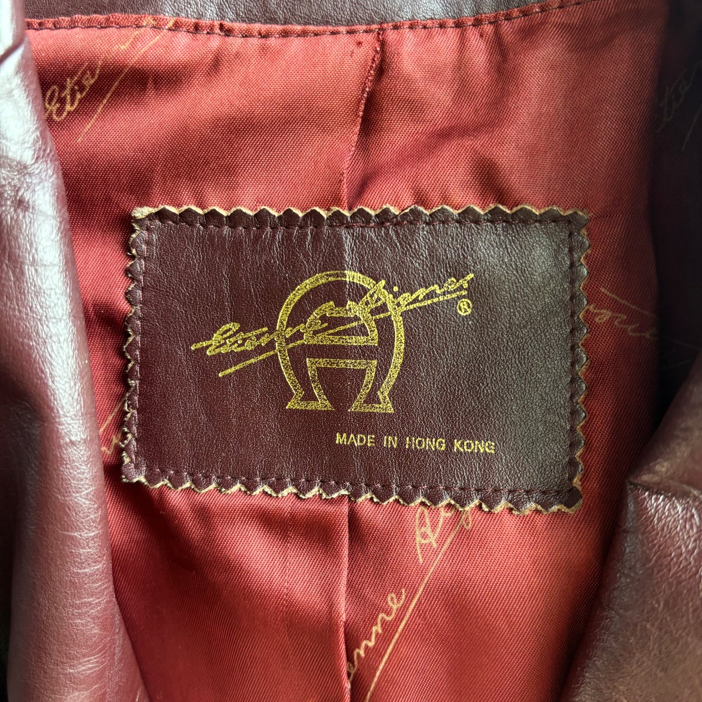 Vintage Etienne Aigner Leather Jacket