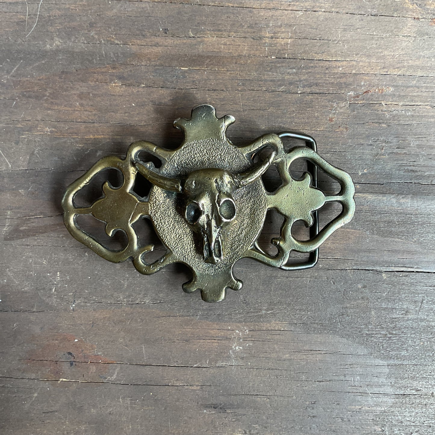 Cow Skull Belt Buckle
