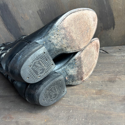 Tony Lama Black Leather Boot