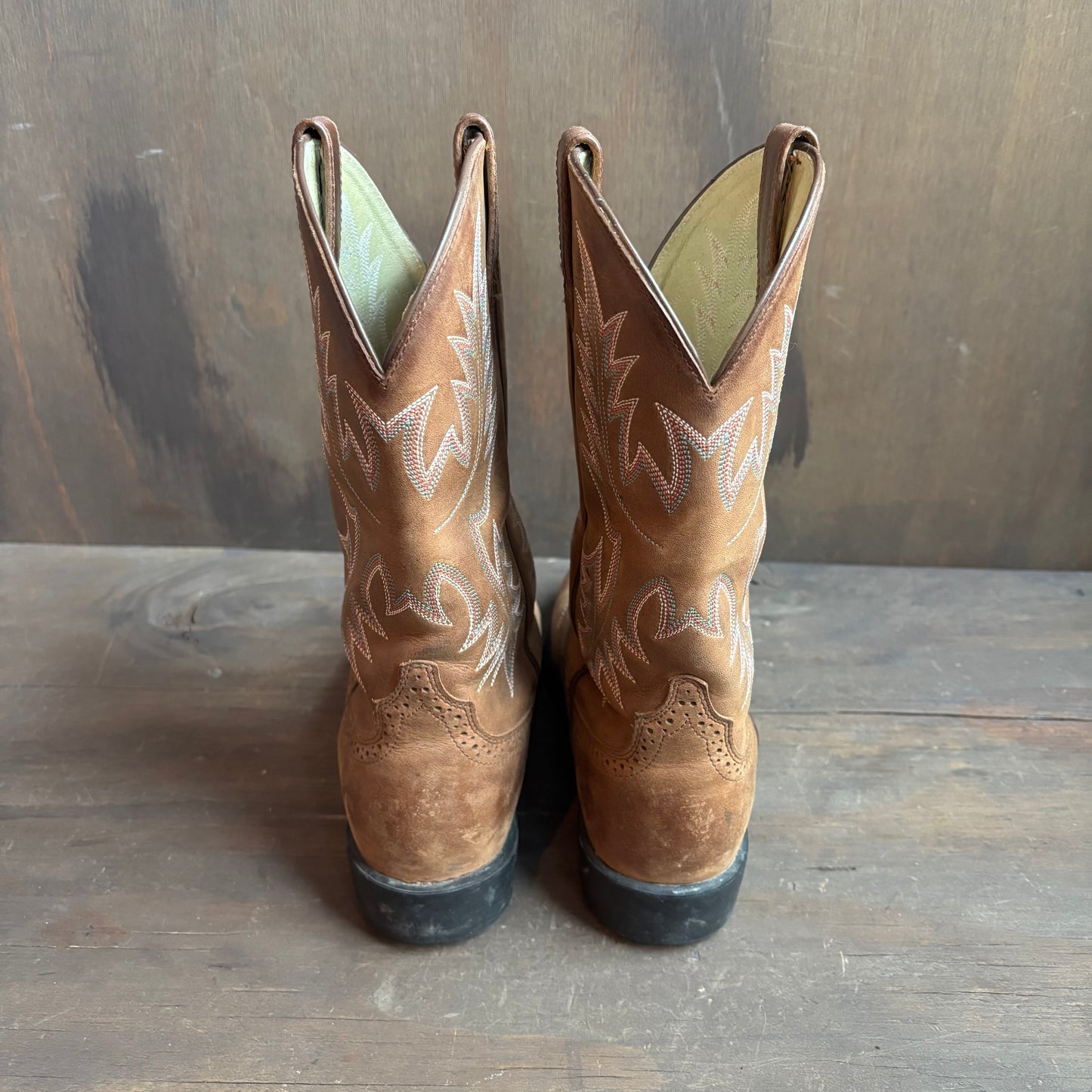 Ariat Brown Leather Roper Boots