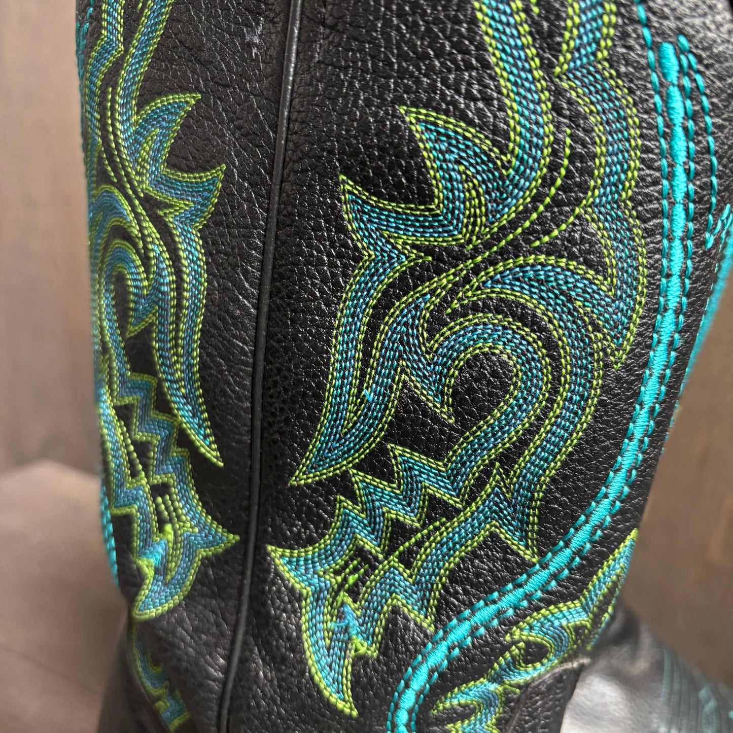 J.D. Dillon Black and Neon Boots