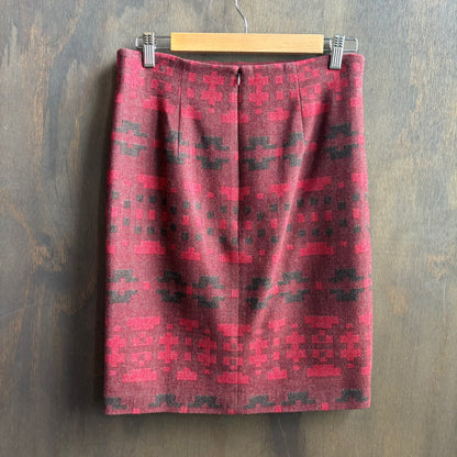 Pendleton Red Wool Skirt