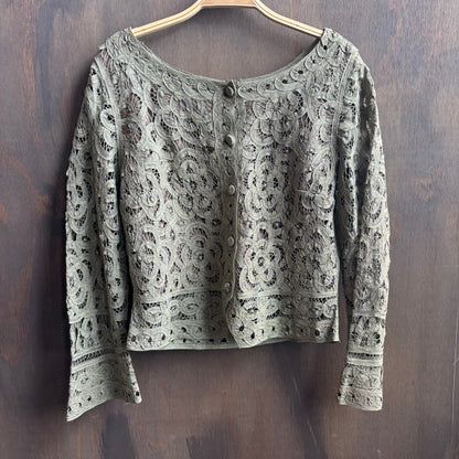 Double D Ranchwear Green Lace Set