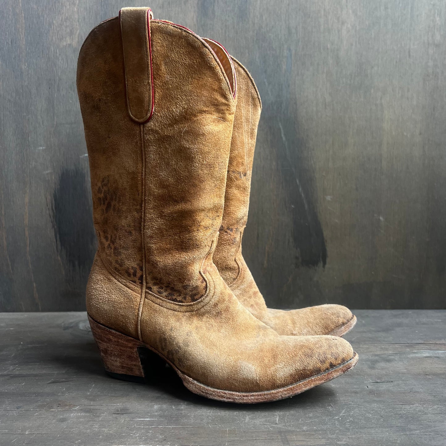 Old Gringo Suede Cheetah Print Boots