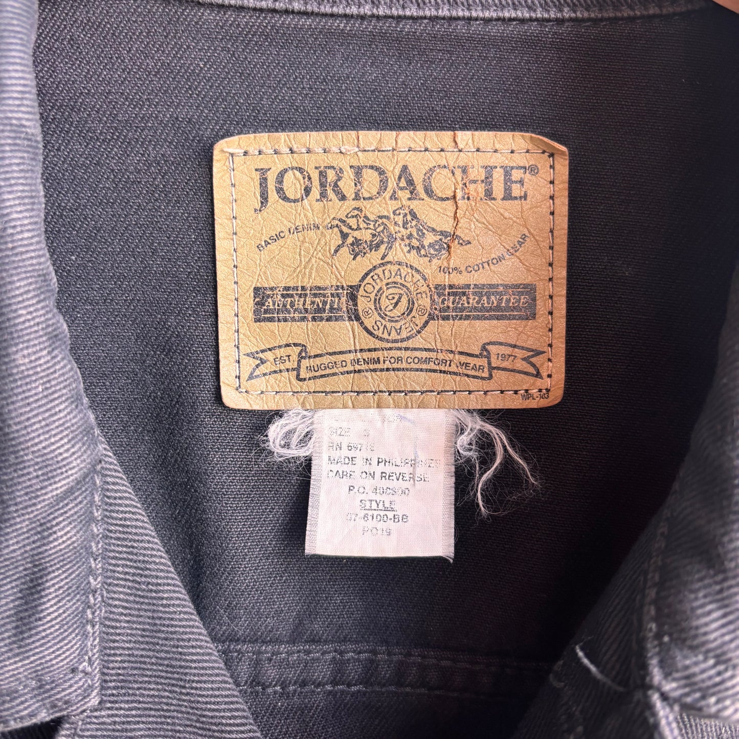 Vintage Jordache Black Denim Jacket