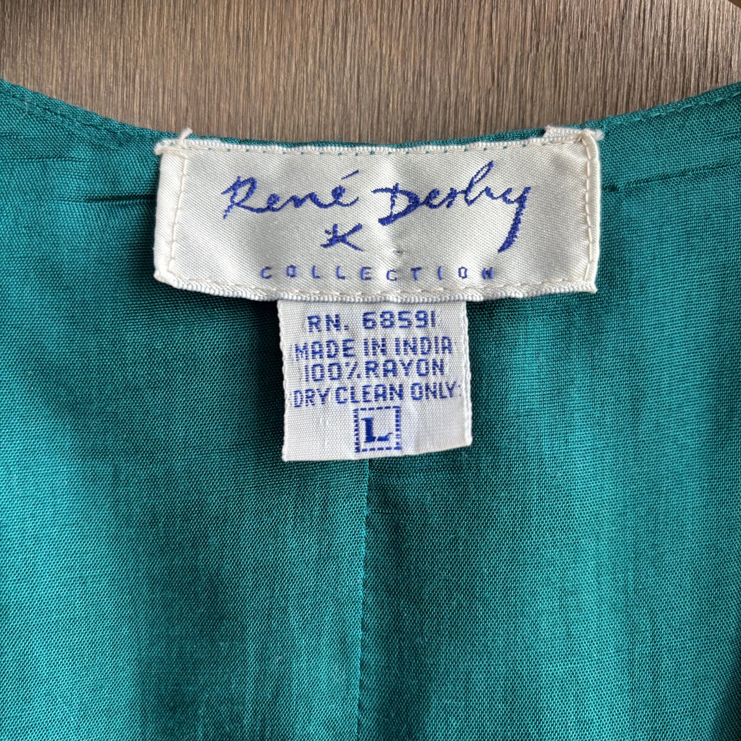 Embroidered Velvet Vest