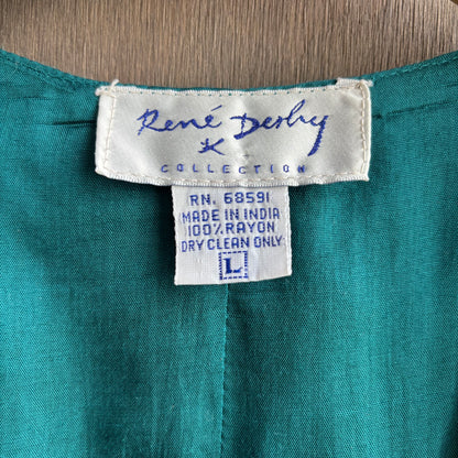 Embroidered Velvet Vest