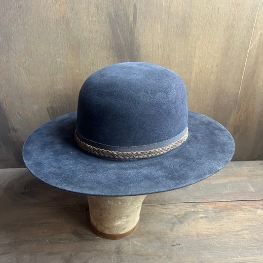 Royal Stag Navy Blue Hat with Braided Leather Band