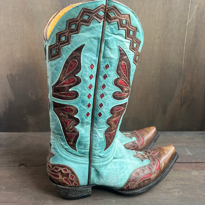 Old Gringo Turquoise Butterfly Boots