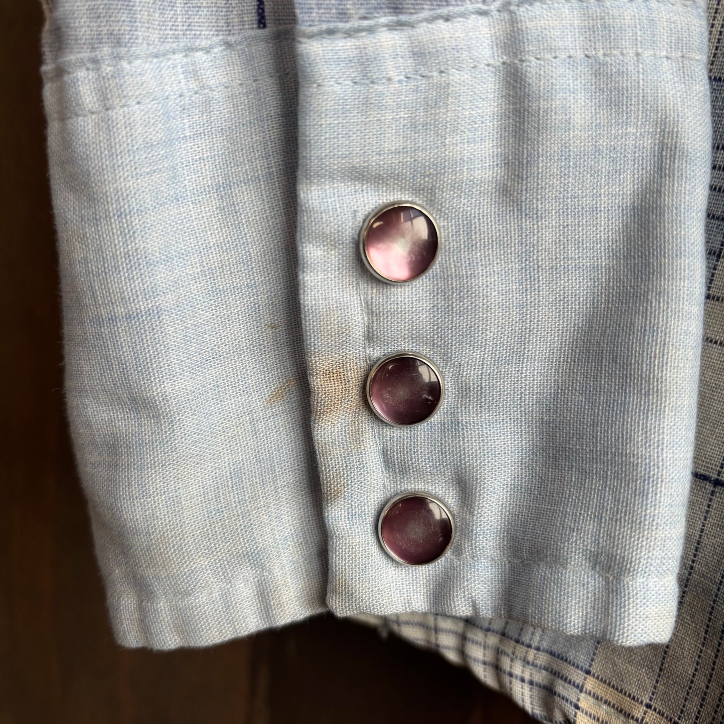 Vintage Dee Cee Brand Plaid Pearl Snap