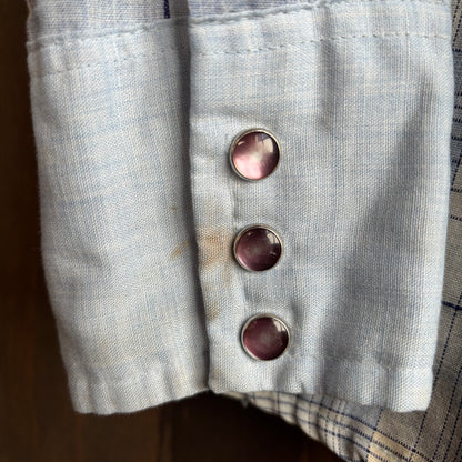 Vintage Dee Cee Brand Plaid Pearl Snap