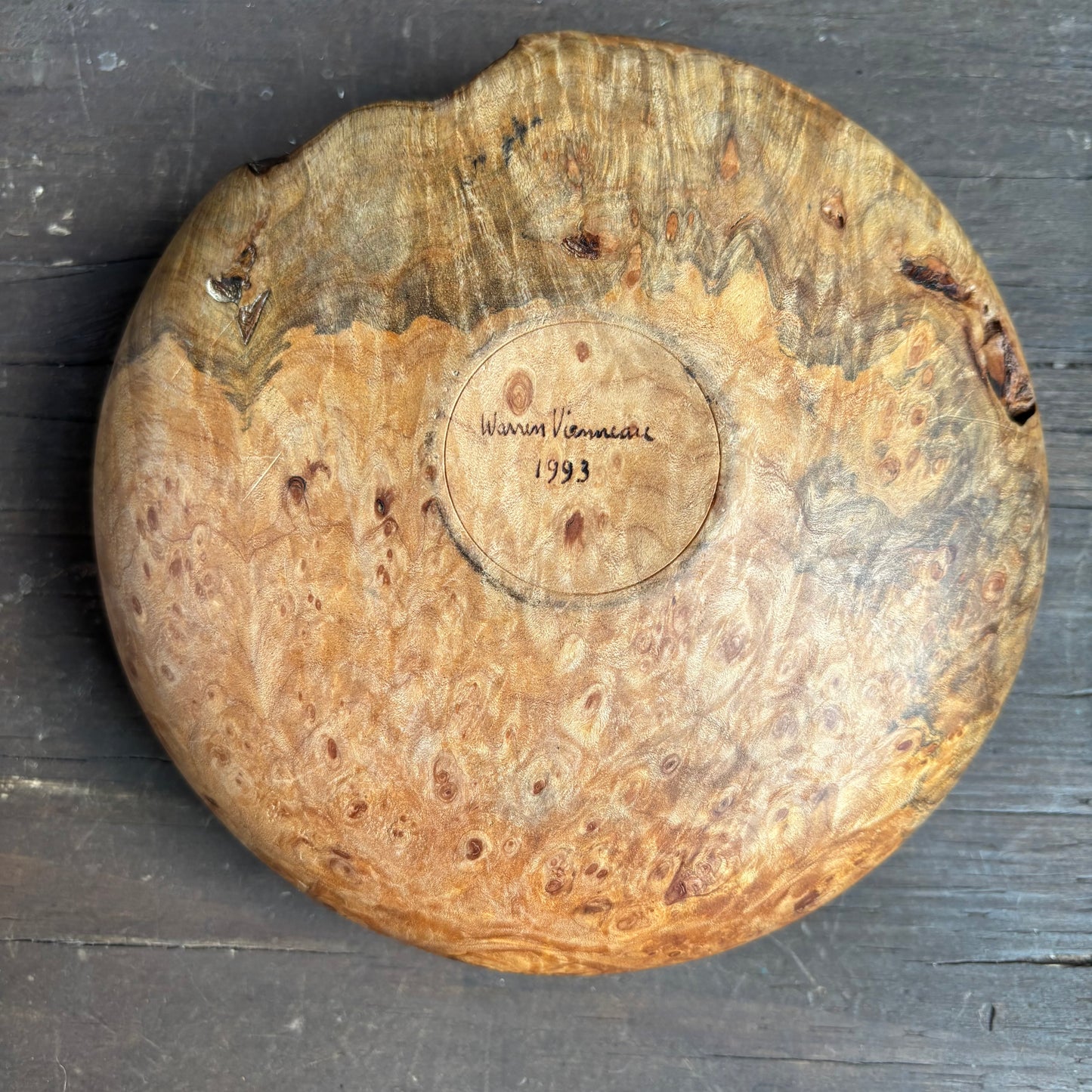 Burl Wood Votive Holder