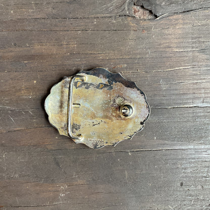 Gold Horse Head Belt Buckle