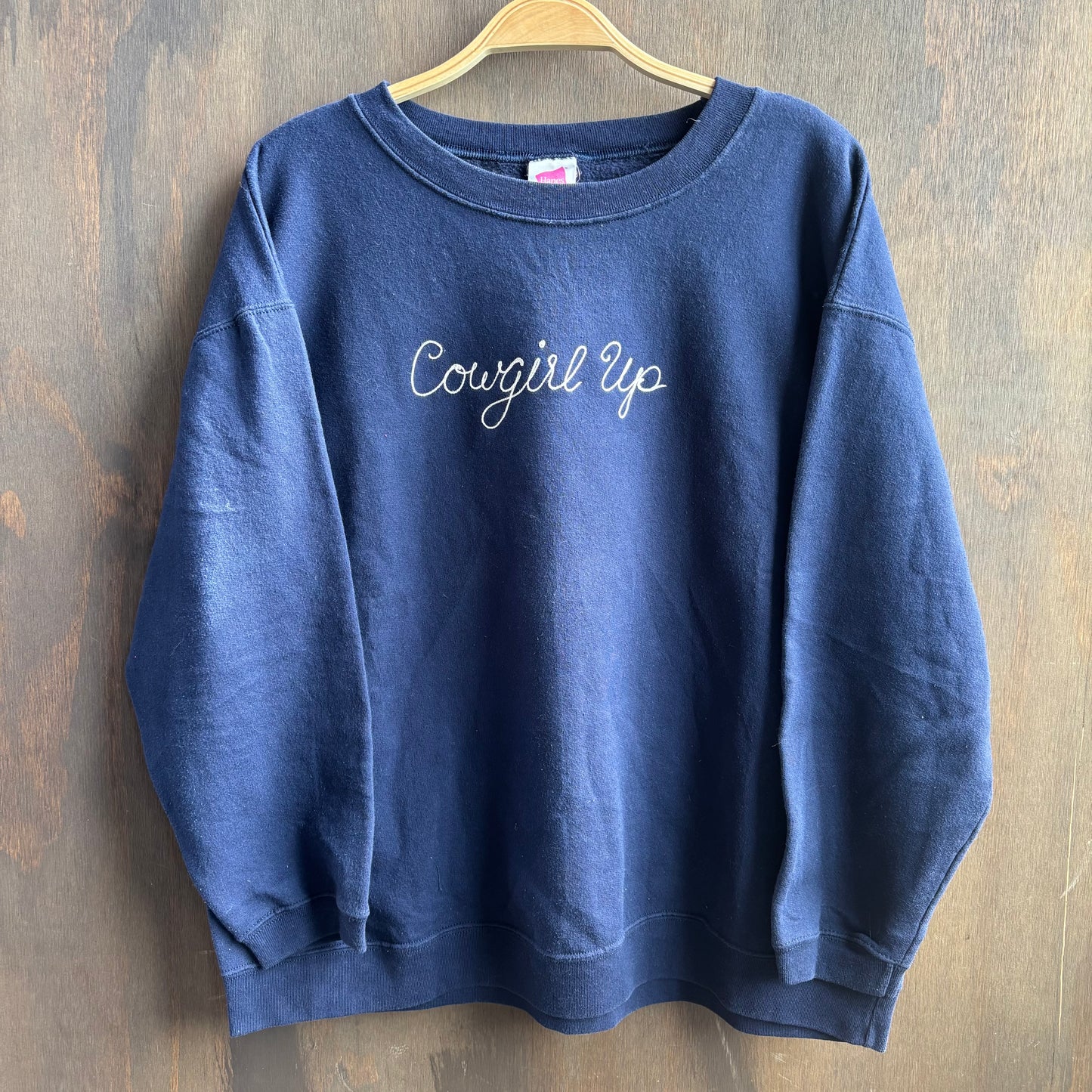 Custom Navy "Cowgirl Up" Sweatshirt