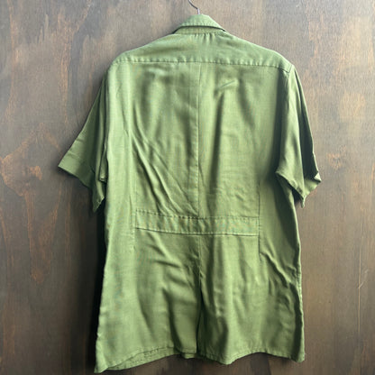 Vintage Short Sleeve Fatigue Button Up