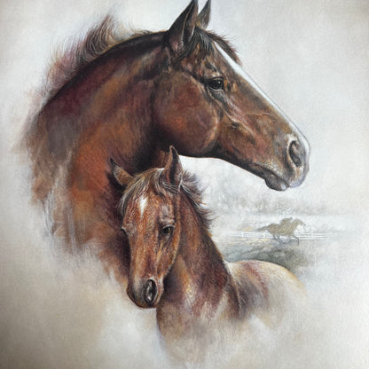 Ruane Manning Horse and Foal Art Print