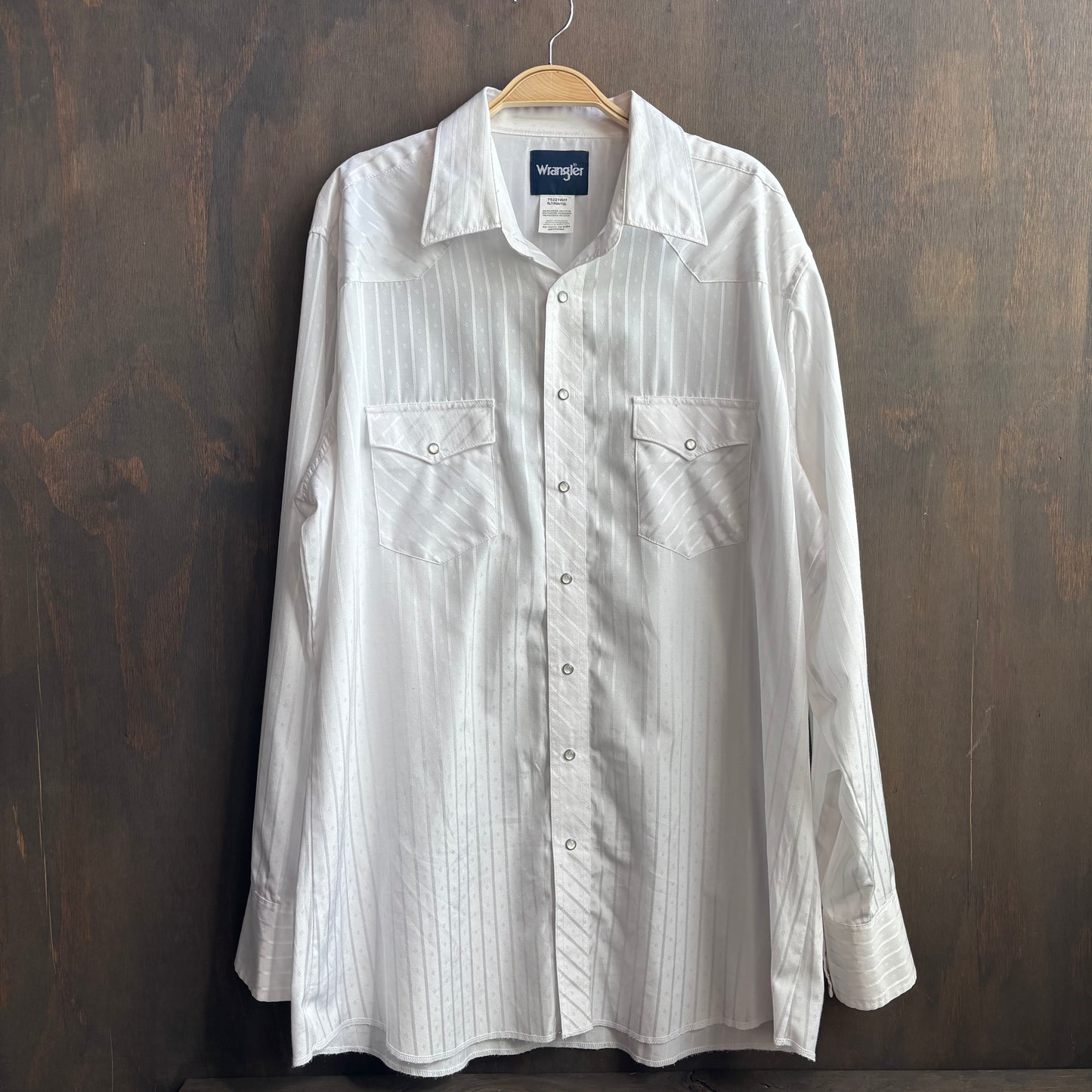 Wrangler Pinstripe Pearl Snap