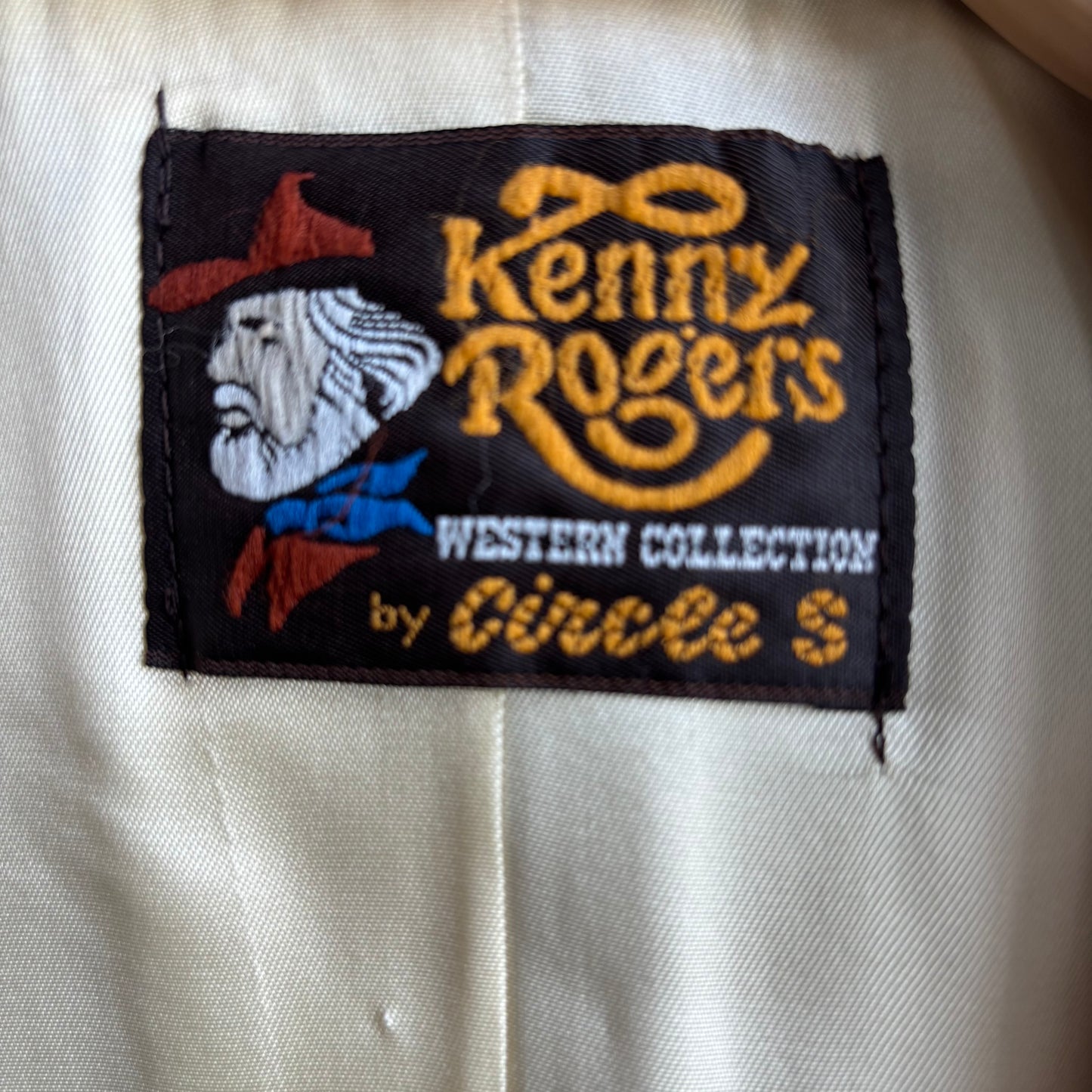 Vintage Kenny Rogers Beige Wool Blazer