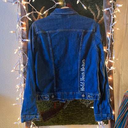 Embroidered Levi's Denim “Hold Your Horses” Jacket