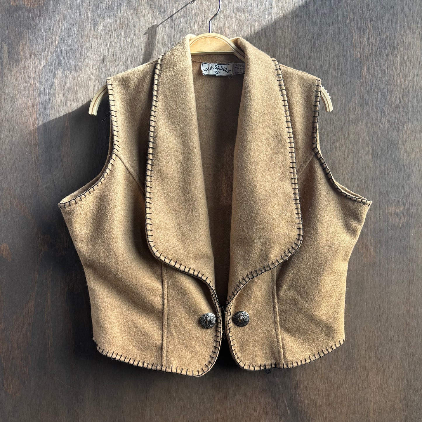 Side Saddle Tan Vest