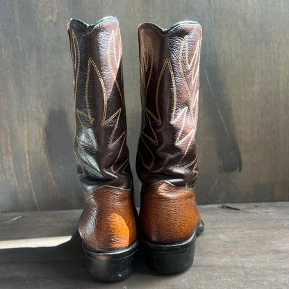 Acme Two-Tone Leather Boots