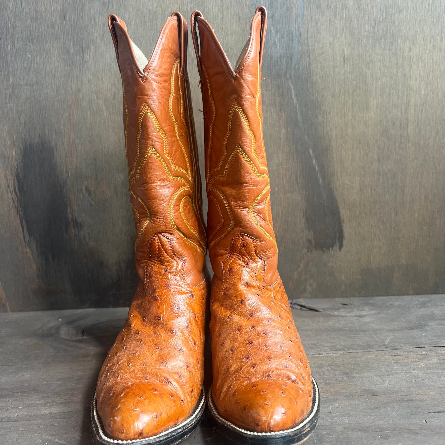 Custom Made Ostrich Cowboy Boots