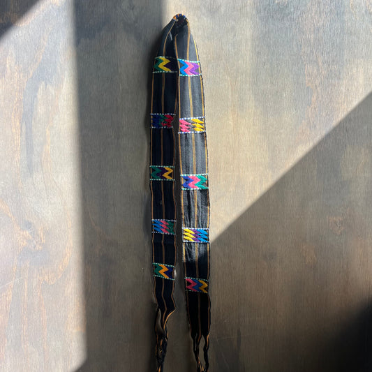Woven Rainbow Tie Belt