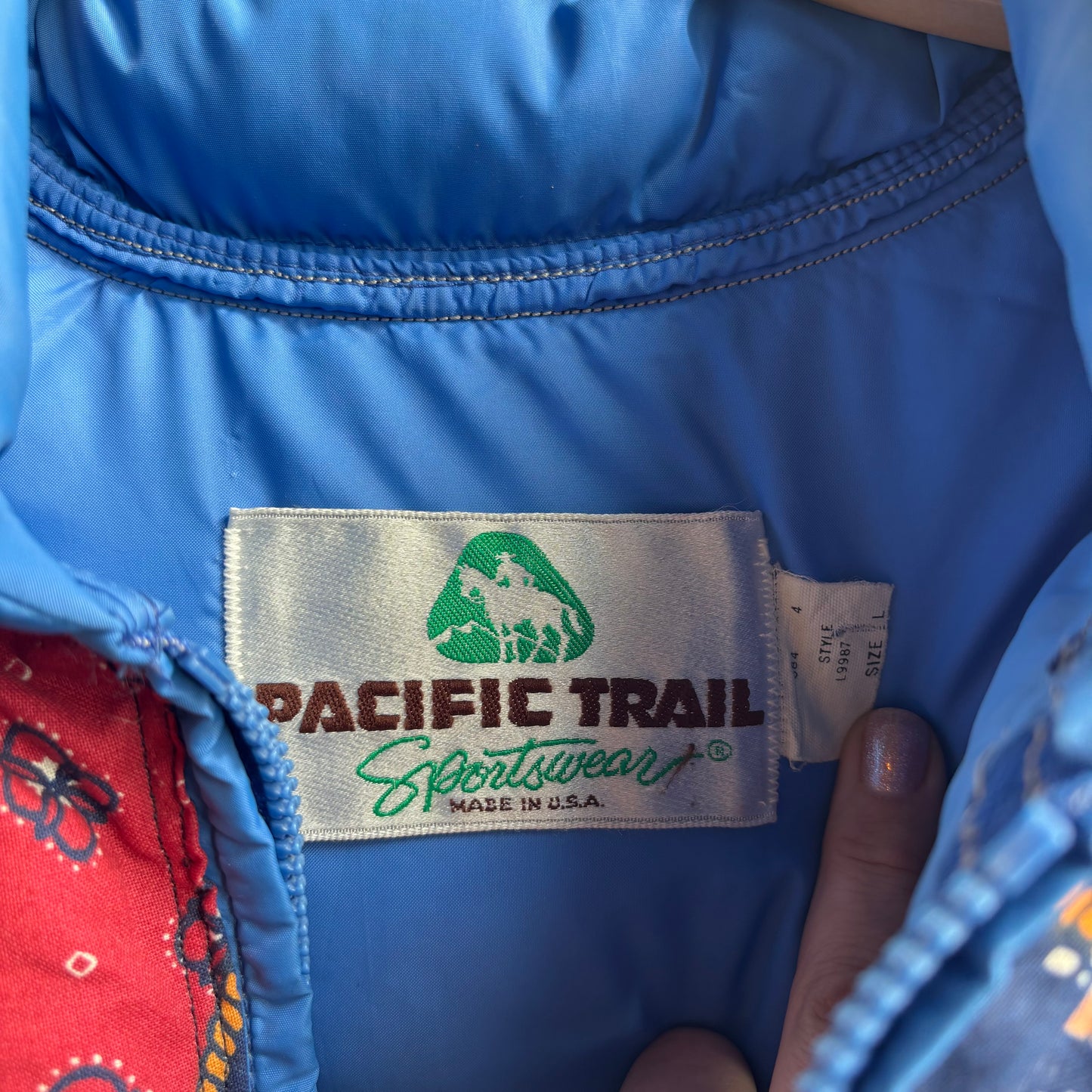 Vintage Pacific Trails Western Puffer Vest