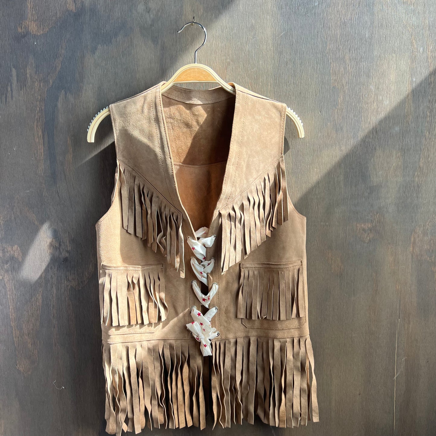 Vintage Leather Fringe Vest