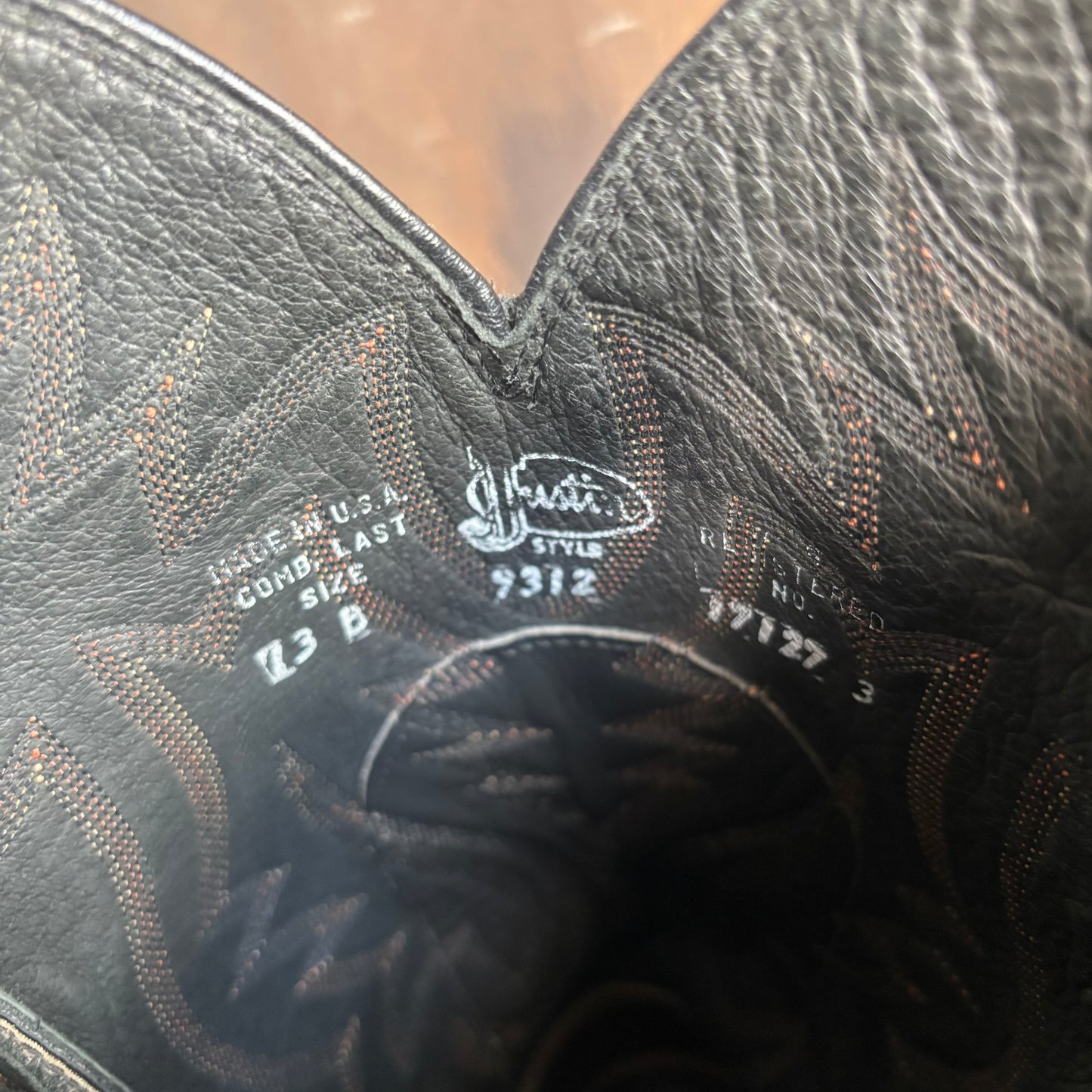 Justin Two-Tone Reptile Foot Boots