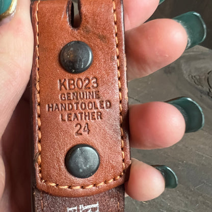 Ranger Belt Company Tooled Leather Belt