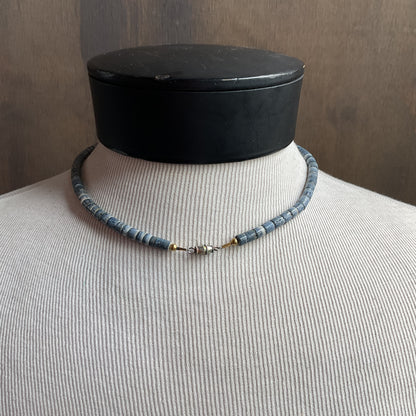 Blue Coral Bead Necklace