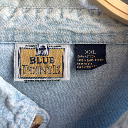 Custom "Colfax Cowgirl" Denim Button Up Shirt