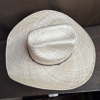 Twister Straw Hat with Leather Band
