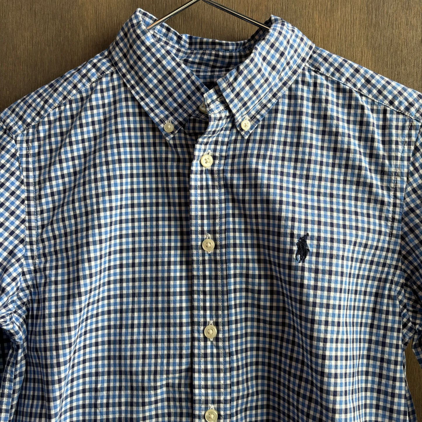 Ralph Lauren Kids Blue Check Button Up