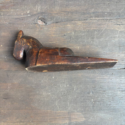 Wood Horse Door Stopper