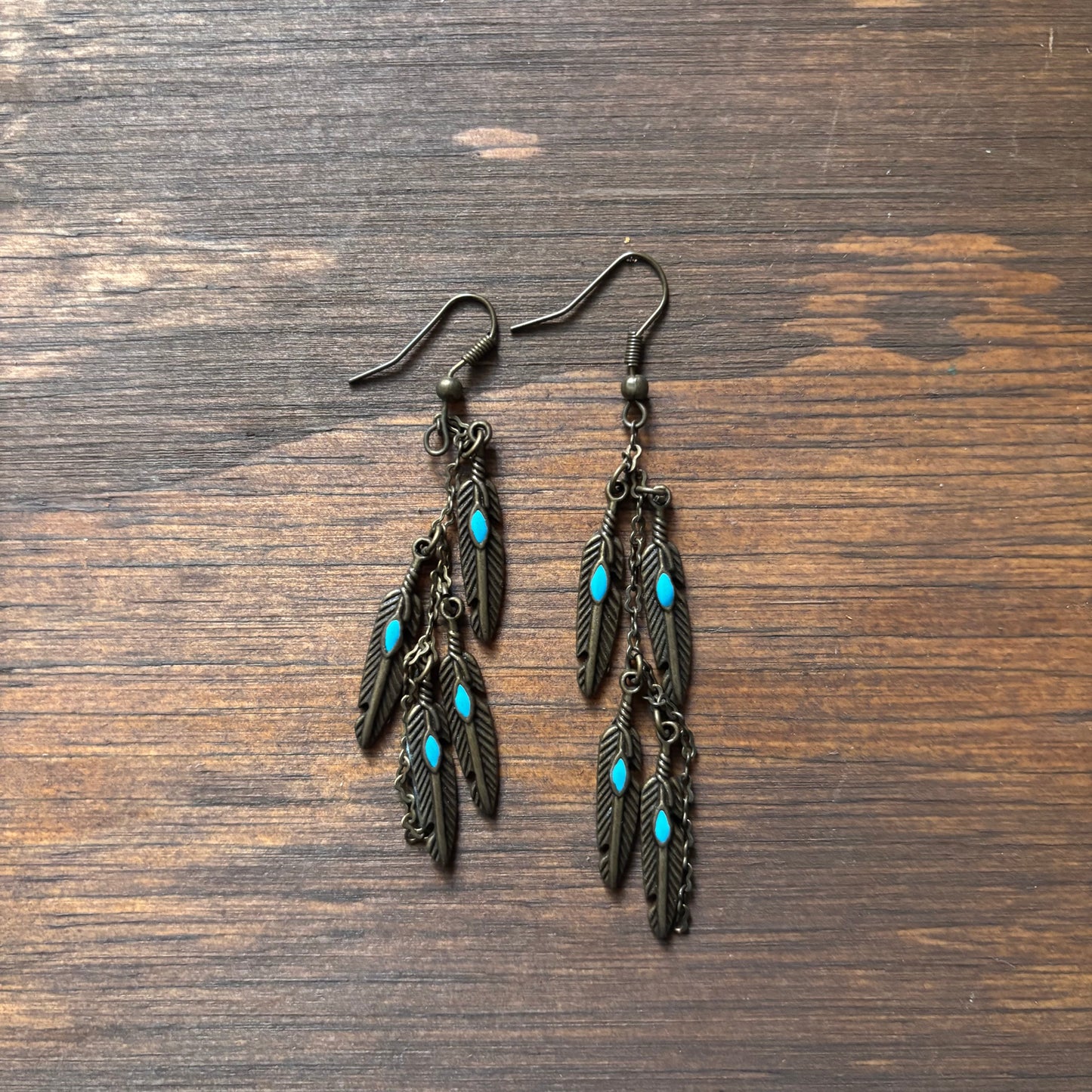 Feather Dangle Earrings