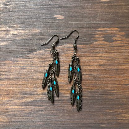 Feather Dangle Earrings