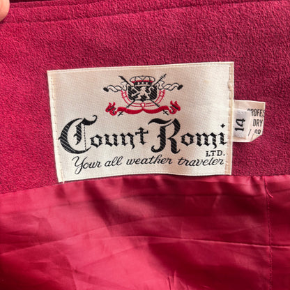 Vintage Red Ultra Suede Trench