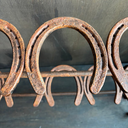 Antique Horseshoe Boot Rack