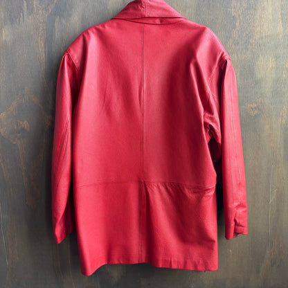 Vintage Fingerhut Red Leather Set