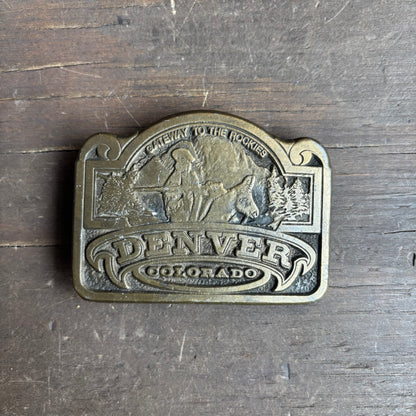Brass Denver Belt Buckle