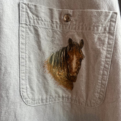 Ubetcha Painted Horse Button Up