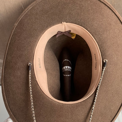 Stetson Crushable Hat with Tasseled Strap