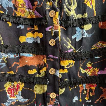 Short Circuit Western Print Vest