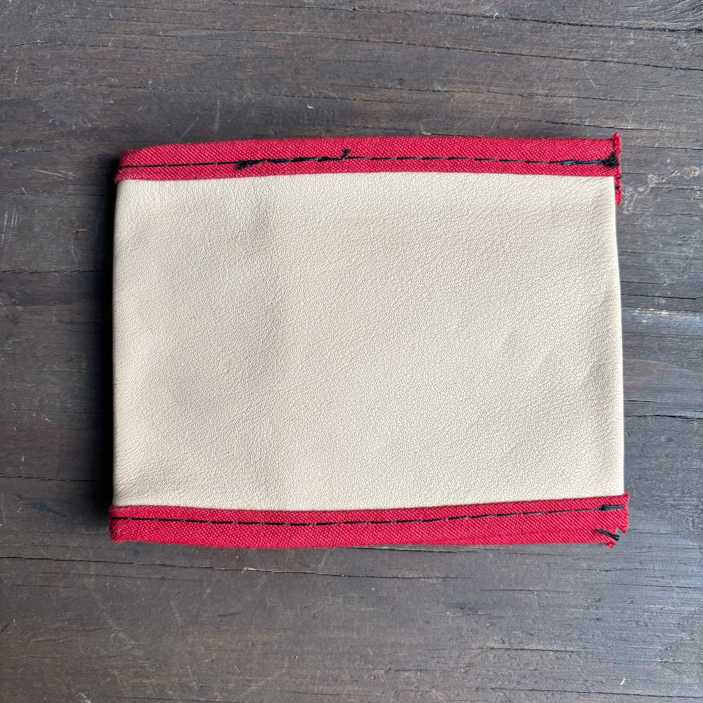 Vintage Leather Single-Fold Wallet