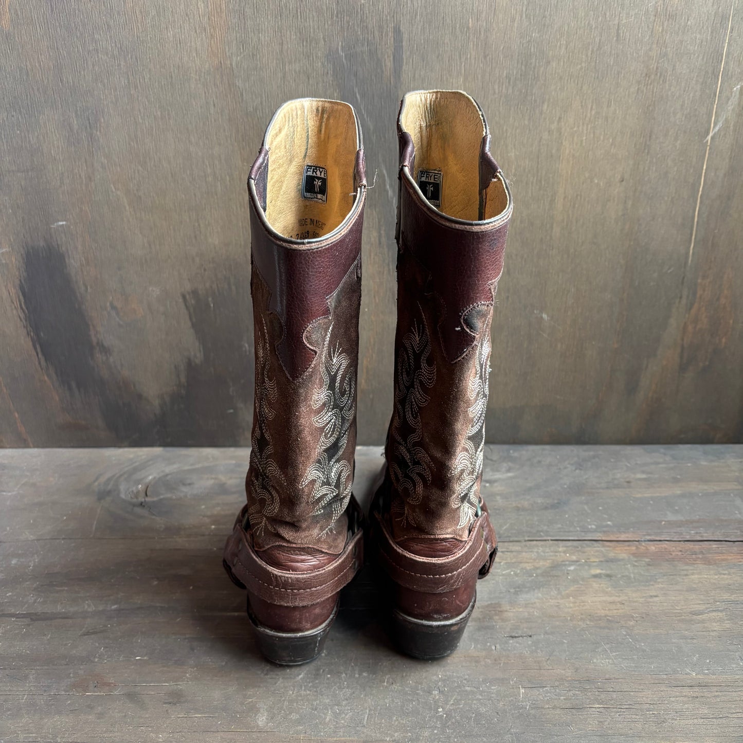 Frye Brown Motorcycle Boots