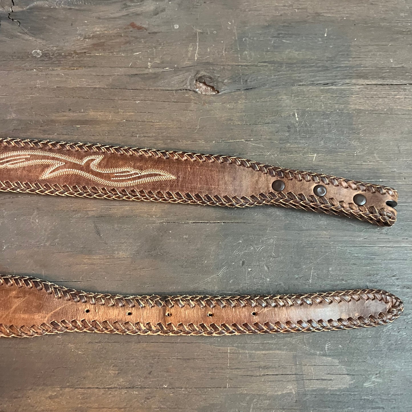 Larry Mahan Leather Belt