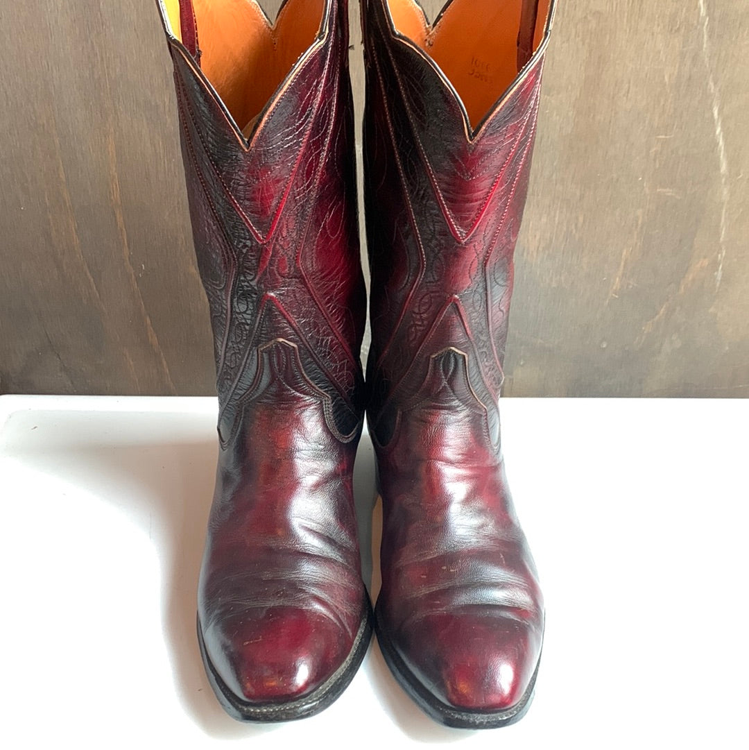 Burgundy Western Boots