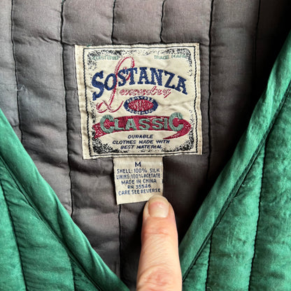 Vintage Green Silk Vest